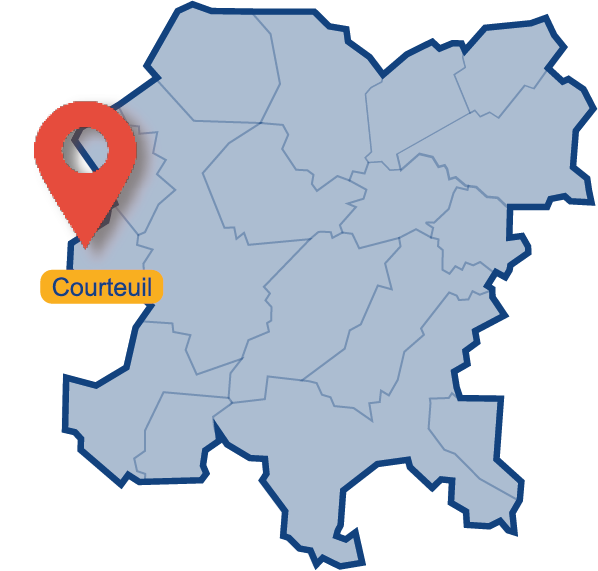 Carte de Courteuil