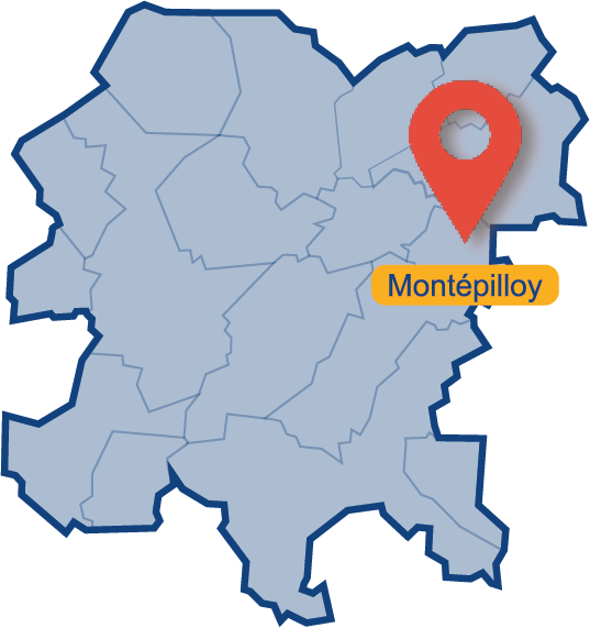 Carte de Montepilloy